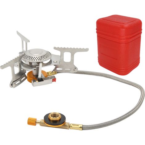 Poêle de camping pliable 3500W avec allumage piézo pour randonnée et cuisine en plein air (1/5)