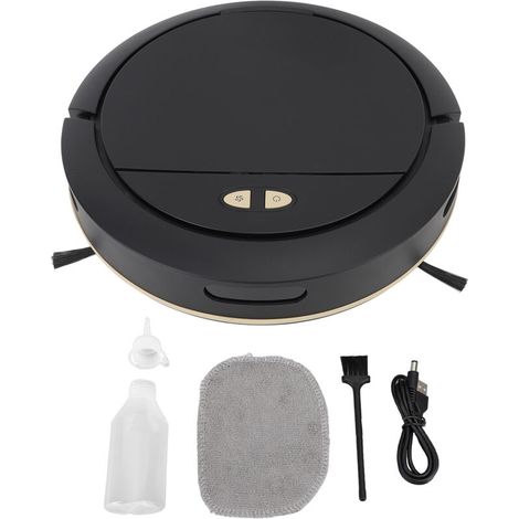 Robot Vacuum Cleaner with Automatic Application Control, Smart Sweeping, 100ml Water Tank, 7.4V, Black (1/5)