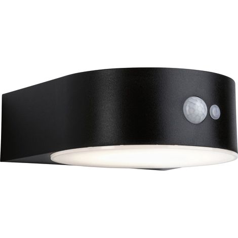 Paulmann LED Solarleuchte Eileen schwarz 17,5 x 19,8cm mit Bewegungsmelder LED Solarleuchte