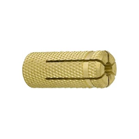 Casquillo de expansión de latón, anclaje de inserción a presión, M5, 10 unidades.