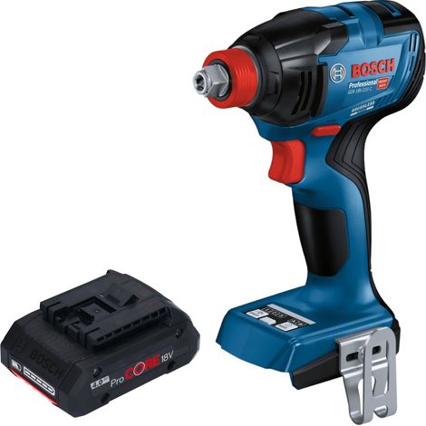 Bosch GDX 18V-210 C Avvitatore a impulsi professionale a batteria 18 V 210 Nm senza spazzole + 1x batteria ricaricabile ProCORE 4,0 Ah - senza caricabatterie