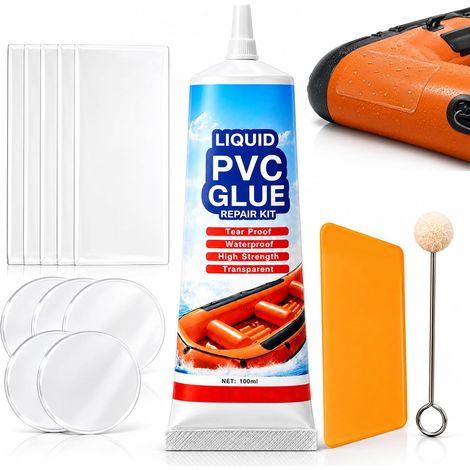 Kit Réparation Piscine – Rustine Invisible pour Usage sous l'eau – Kit Réparation Spa Gonflable pour Bouées, Produits gonflables, Matelas et Bateaux (100 ML) (1/5)