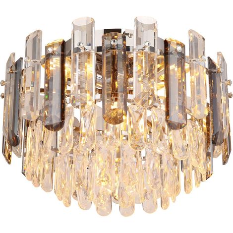 Plafoniera - cromo - ORGINA - vetro - Ø 39cm - E14 - 63109D - (1/4)