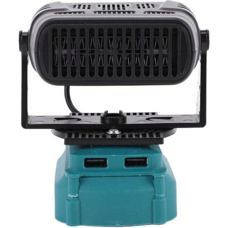 1 Chauffage d'appoint électrique, 200W, 2 réglages température, silencieux, 2 ports USB, compatible batterie lithium (1/5)