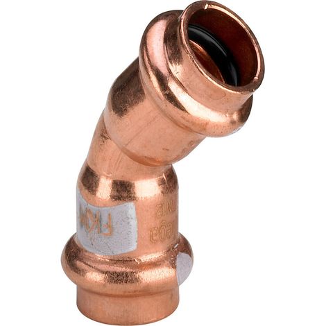 Viega Coude Profipress S en cuivre 45 degrés avec SC-Contur 15 mm