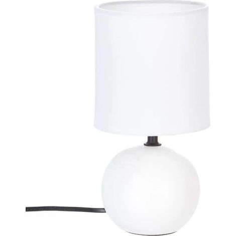 Lampada in ceramica Timéo bianco opaco H25cm - Atmosphera créateur d'intérieur