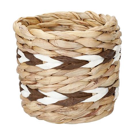 KitchenCraft Woven Water Hyacinth Chevron Planter (1/5)