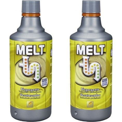 Melt Disgorgante Stura Scarichi Professionale 2x750ml