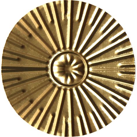 Goldene Metall-Wanddekoration – Dekorativer Eisenrahmen – Verschiedene Designs – Geometrische Formen – Mehrere Größen (13,5 bis 25,5 cm) – Einzigartige Kollektion – Wohn-/Schlafzimmerdekoration – Vint (1/5)