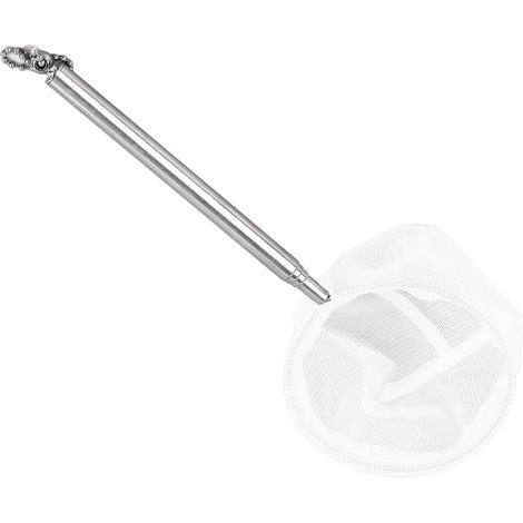 Filet à poissons télescopique pour Aquarium, rond à mailles fines avec poignée extensible en acier inoxydable pour réservoir (1/5)