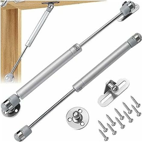 2Pcs Vérin à Gaz Bras 200N,ressort amortisseurs à gaz d'origine,Pneumatique Verin Meuble Cuisine Hydraulique,pour Levage de Porte Armoire Meuble Cuisine Amortisseur charniè,Bras pneumatique (1/4)