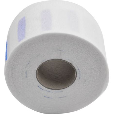 Pañuelos desechables de papel blanco para la cabeza, ideales para cortes de pelo y protección del cuello, paquete de 100 unidades. (1/5)