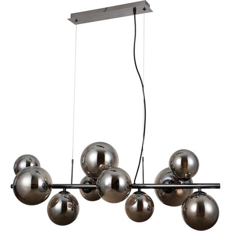 Italux Canello Moderna lámpara colgante de techo con barra de 10 luces, G9 (1/2)