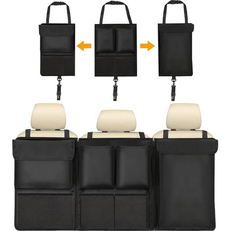 Organisateur de Coffre de Voiture 101 x 46 cm Détachable Organisateur de Voiture Rangement Voitures Super Capacité Multipurpose Sac (1/5)