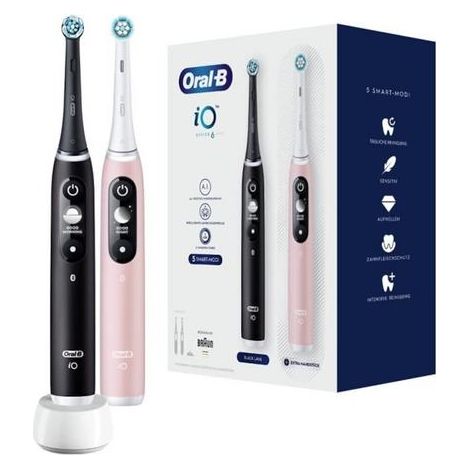 Brosse à dents électrique Braun Oral-B iO 3 DUO BLACK & PINK (1/5)