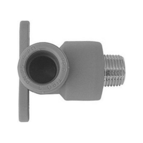 GOMITO FILETTATO MASCHIO CON STAFFE 1/2 x Diam. 20