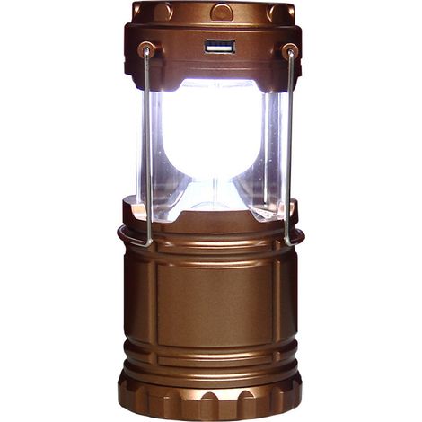 Lampe de camping solaire LED, lanterne de camping LED étanche, lampe de secours à manivelle, batterie intégrée de 3000 mAh pour la randonnée, la pêche, les SOS et les pannes de courant. (1/5)