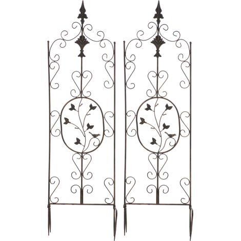 Set de 2 soportes para enredaderas Burgus Bronce