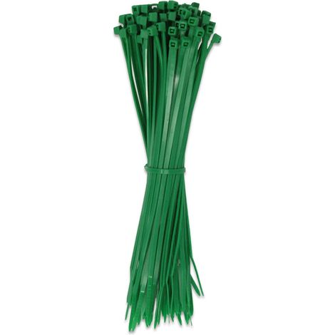 Attaches de câble 3x160mm - 100 pcs - Serre-câble, serre-câble - Ultra résistant (Vert) (1/3)