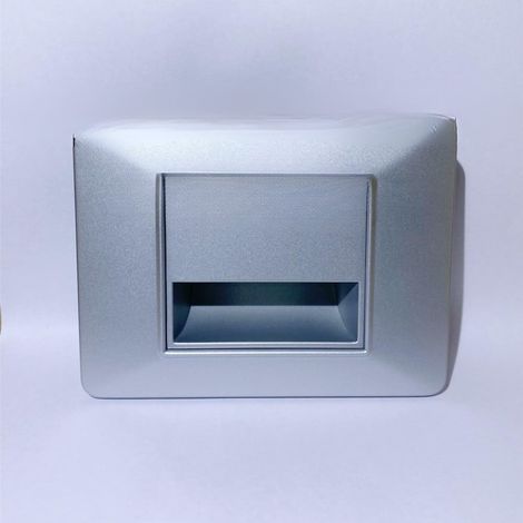 TrAdE Shop Traesio - Segnapasso Led Da Incasso Grigio 1.6w Luce Calda - (1/2)