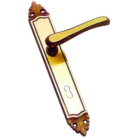 MANIGLIA ATHENA CON PLACCA QUADRO 8 foro Patent - dist. 90 4 PZ