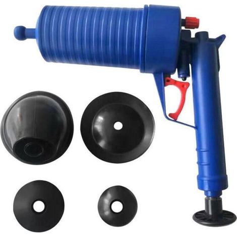 Déboucheur De Canalisation - Pompe À Air Comprimé 4 Bars - Pour Éviers Toilettes Baignoires - 1 Pièce (1/4)