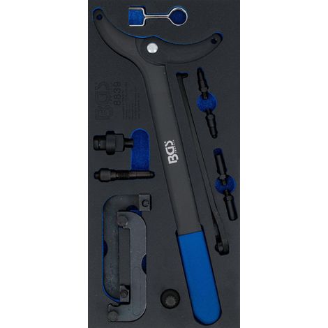 BGS Carro de taller inserto 1/3: Juego de herramientas de sincronización del motor para VAG 2.8 / 3.0 TFSi - 8839 (1/3)