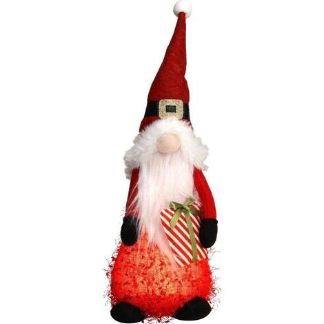 No-Name Babbo Natale luminoso rosso con lampada LED decorativa (1/2)