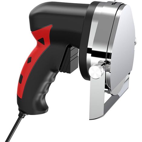Coltello elettrico per kebab, spessore di taglio regolabile del coltello elettrico per kebab per macchina per kebab Macchina per kebab Affettatrice per coltello per kebab(Rosso) (1/4)