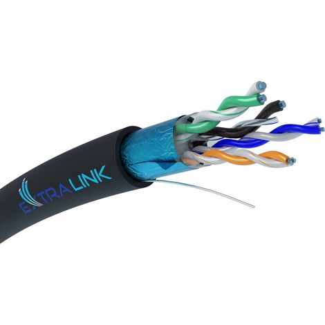 Extralink EX.17092 cavo de rete Black 305 m Cat5e F/UTP (FTP) (1/2)