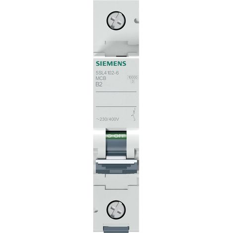 Siemens Interruttore automatico 230/400V 10kA, 1 polo, B, 2A, 5SL41026