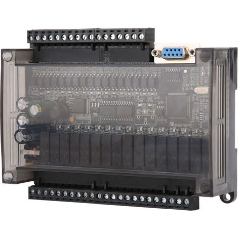 Carte de contrôle industrielle PLC automate programmable, supporte 485 CAN 3U 32MR, avec base et boîtier. (1/5)