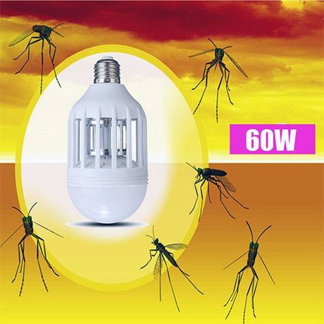 Ampoule Led Anti-moustiques E27 Avec Lumière Bleue Attire Et électrocute Les Moustiques (1/3)