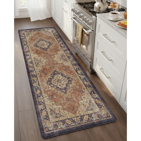 1 Tapis De Cuisine Antidérapant Imperméable Mousse Mémoire 10mm Pour Évier Couloir