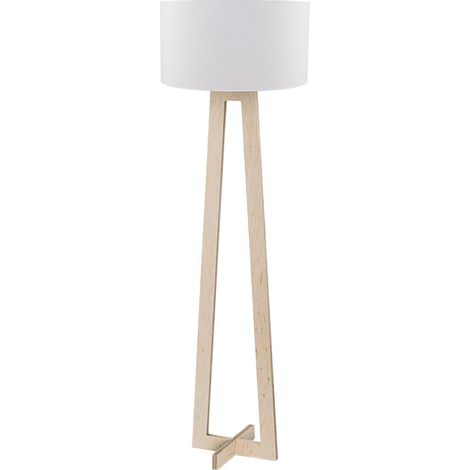 Lampada da terra "Ello" plafoniera per soggiorno e cameretta h 140 cm -Bianco (1/2)