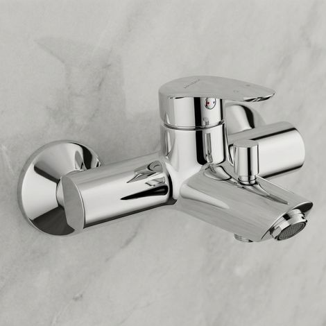 Miscelatore esterno a parete per doccia e vasca Dynamic S