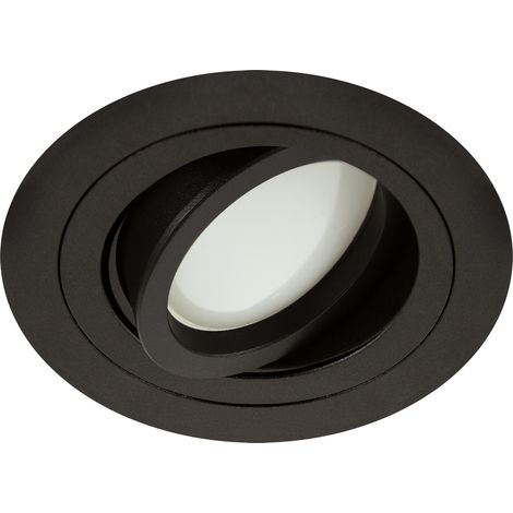 Plafonnier spot rond LUBA C noir (1/2)