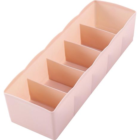 Organisateur de sous-vêtements avec couvercle, boîte de rangement pliable pour soutiens-gorge, culottes, chaussettes et lingerie, idéal pour les armoires et les tiroirs (1/5)