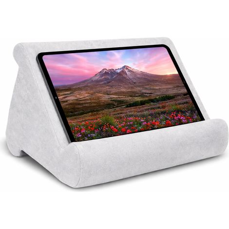 venteo - Support universel pour tablette - TELESHOPPING - Pillow Pad™ - Housse antidérapante - GRIS - Adulte - 100% lavable en machine
