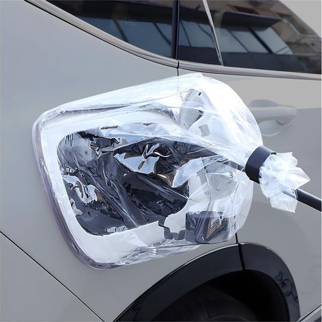 Housse de chargeur de voiture transparente et étanche, protection contre la pluie et la poussière pour chargeurs de véhicules électriques, étui de protection à adsorption magnétique pour prise de char (1/5)