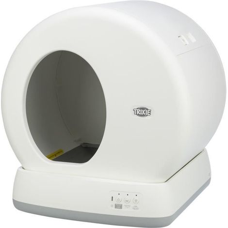 TRIXIE Automatische Katzenstreu-Schale - Selbstreinigend - Kunststoff - 53 × 55,5 × 52 cm - Weiß