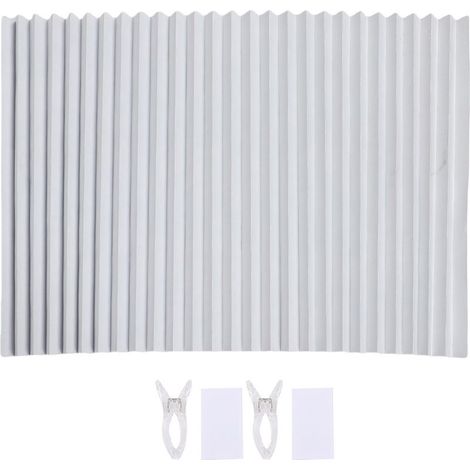 Stores plissés pour camping-car, fermeture tactile, non tissés, occultants, pour remorque de voyage, camping-car, 60x150cm, blanc. (1/5)