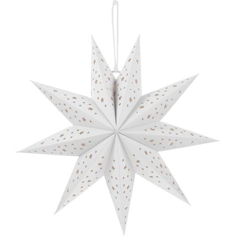 Lanterne suspendue Unomor en papier blanc à 9 branches (1/5)