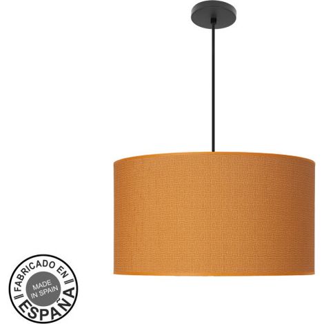 Colgante Moda 3xe27 Negro/naranja Regx50x50 Cm C/difusor