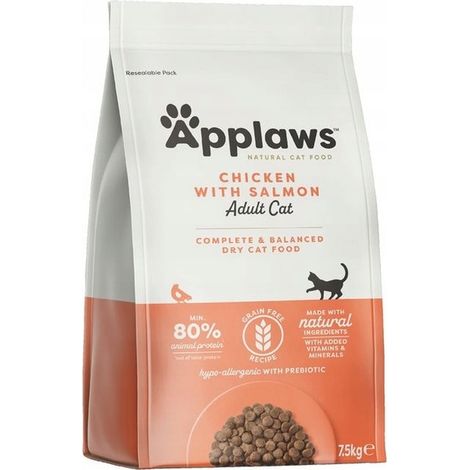 APPLAWS CAT Pollo e Salmone - Pollo Salmone 7,5 kg (1/2)