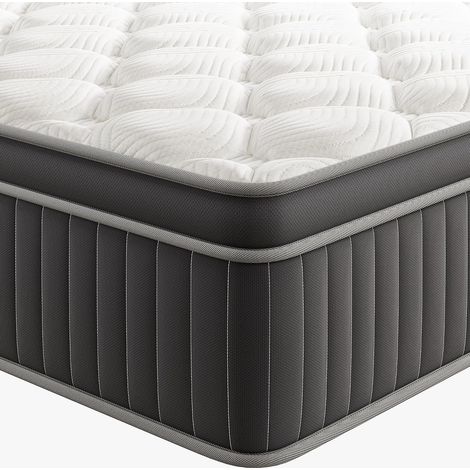 Mattress 140 x 190 cm, Mattress with Soft Comfort, Medium Hybrid, 25 cm (1/5)
