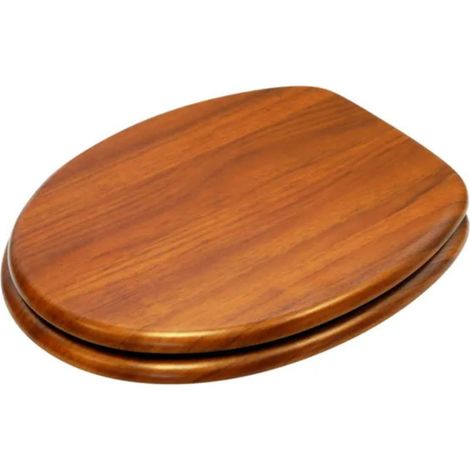 Coprivaso legno color noce universale con cerniere regolabili