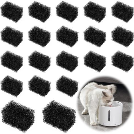Lot de 20 Filtre Mousse Compatible Fontaine PETKIT Eversweet 3 Pro 2,8 L Eau Potable (1/4)