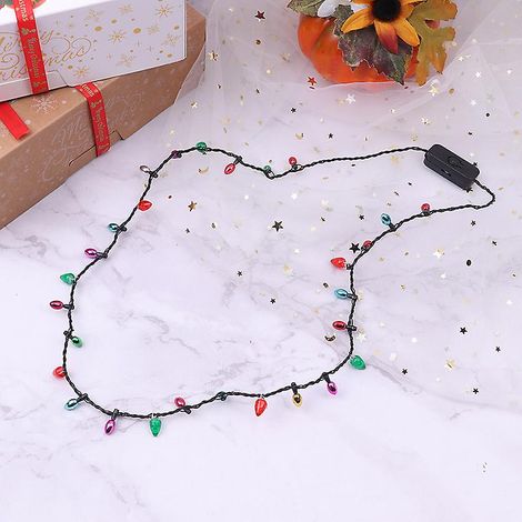 Collier lumineux LED clignotant, guirlandes de Noël (1/5)