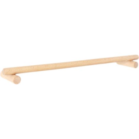 Porte-Serviettes Design Gain de Place en Bois Naturel, Barre Simple Mural sans Perçage Finition Avancée Résistante Adapté pour Salle de Bain Cuisine (1/5)